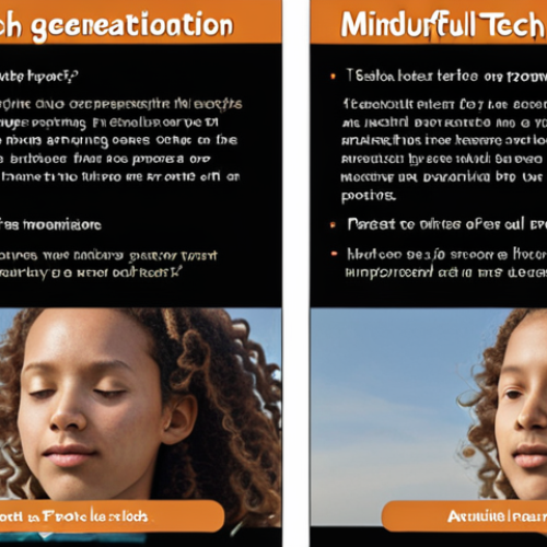 Home 22 Here are two image generation prompts based on the provided text, designed to capture key aspects of "Mindful Tech" evaluation: